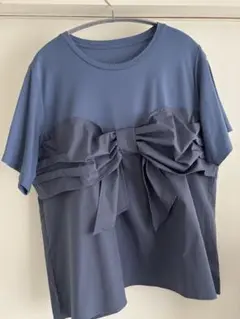 アンドラブ リボン付きTシャツ 3L