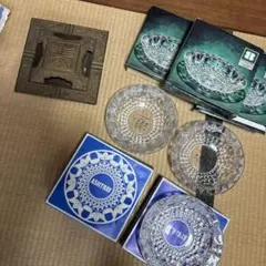 灰皿　ガラス製　エイト灰皿　鉄製　8個