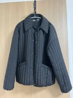 ZARA ハートボタン付きパフジャケット