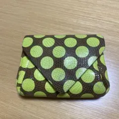 カーマイン　Carmine　財布　イエロードット