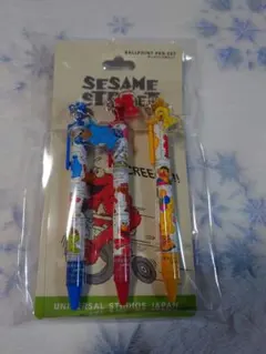USJ ユニバ セサミストリート ボールペン セ エルモ ビッグバート クッキー