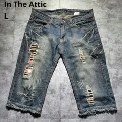 In The Attic デニム ハーフパンツ グランジ y2k 00s 【L】のサムネイル