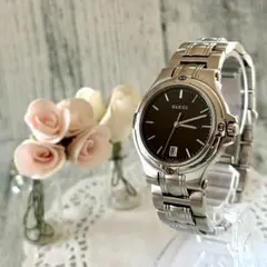 ⭐【超美品】GUCCIグッチ３ATM9040.Mブラックフェイス腕時計(稼働品) 2025年最新】グッチ9040Mの人気アイテム - メルカリ