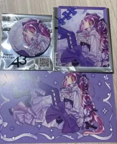 マクロスΔ 美雲 ラッピング・パーティ アクリルカード 缶バッジ ポスト
