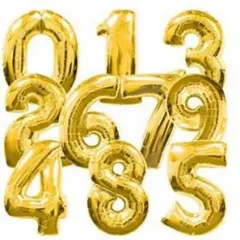 40cm／数字／風船／ナンバーバルーン／組合せ自由／2個セット