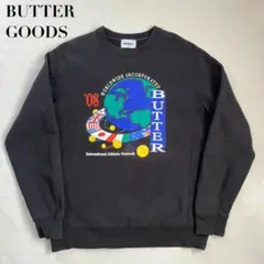 BUTTER GOODS バターグッズ スウェット トレーナー L ブラック