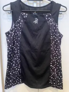 Paradiso ブラック 星柄 ヨガウェア L