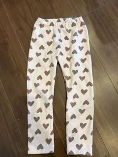 ハート柄110cm長ズボン