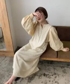 amiur spring long shirt ops エミレ　ワンピース