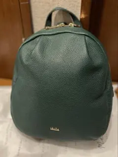 【極美品】IBIZA イビサ レザーリュック 本革 グリーン 500ml収納可