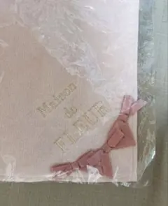 Maison de FLEUR 3連リボンタオルハンカチ ピンクのサムネイル