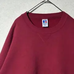 USA製 90s RUSSELL 前V 無地 スウェット ヴィンテージ ラッセル