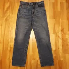★GUメンズ ストレートデニムパンツ インディゴ