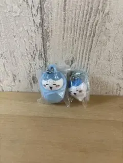 ちいかわおくるみマスコットチャーム マスコットつきビスケット　ハチワレセット