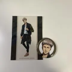 進撃の巨人東武動物公園コラボ ジャン 缶バッジ ブロマイドセット