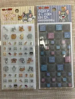 トムとジェリー　 ドロップブロックシール　タイルみたいなシール　セット