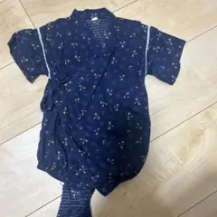 トンボ柄紺色甚平 70