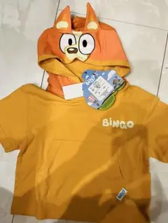 ブルーイ ビンゴ フード付き半袖Tシャツ 90cm 新品のサムネイル