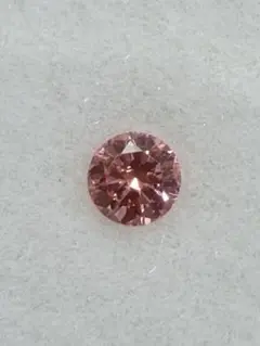 特価！淡い血色サーモンピンクダイヤ　インテンスピンク 0.06ct ラボダイヤ
