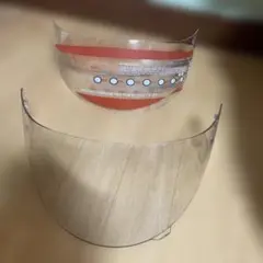 当時物 ヘルメットシールド オレンジグラデーション 族ヘルシールド