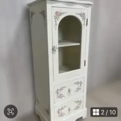 薔薇柄ホワイトチェスト