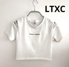 【LTXC】ホワイト サイズS ショート丈 半袖 ロゴTシャツ ラブトキシック