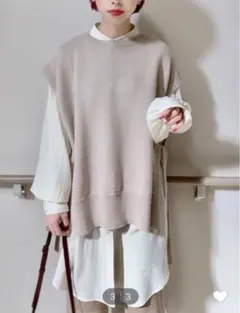 LOWRYS FARM ローリーズファーム　スリットベスト