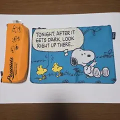 SNOOPYスヌーピーウッドストック ポーチセットまとめ売り未使用ペンケース