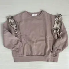 ペアマノンフリル付きトレーナー 120