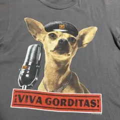 90s タコベル チワワ 企業Tシャツ VIVA GORDITAS 霜降りグレーのサムネイル