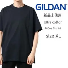 新品未使用 ギルダン ウルトラコットン 無地 半袖Tシャツ ブラック XL