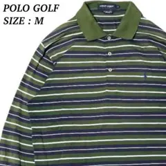 POLO GOLF RALPH LAUREN マルチボーダー 長袖 ポロシャツ