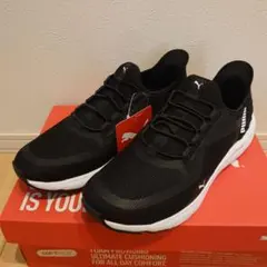 新品　PUMA SOFTRIDE ブラックスニーカー 25.5cm