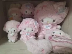 サンリオ マイメロディ ぬいぐるみキーホルダー　ブローチ　バインダー　3点セット サンリオ マイメロディ ぬいぐるみキーホルダー ブローチ バインダー 3