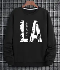 【新品】M サイズ ロサンゼルス LA 黒 トレーナー メンズ レディース