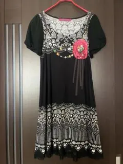 ドーリーガールバイANNA SUI チュニックワンピース 花柄