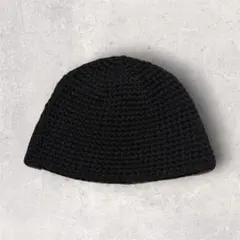 再販‼️黒シンプルビーニー 男女兼用 韓国ストリート 無地 ニット帽 y2K 帽子