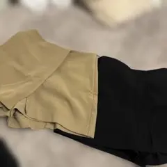 ZARA ショートパンツ 黒 ベージュ
