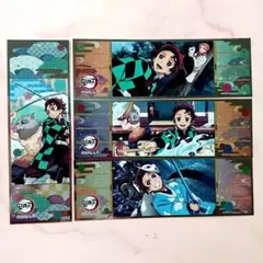 鬼滅の刃【炭治郎 伊之助 錆兎】４枚 ロングステッカー シール♪