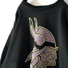 マジェスティック NFLバイキングス Tシャツ 2XL ブラック 黒 古着