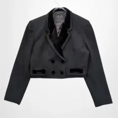 LIONA 東京スタイル フォーマルダブルジャケット 　ショート丈 肩パット