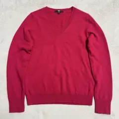 カシミア100% 高級 美品 UNIQLO ニット セーター R-8326