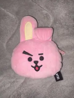 BT21 リール付きぬいぐるみパスケース cooky
