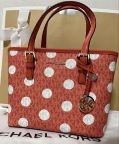 MKJET SET ポルカドット コンバーチブルトートシグネチャー2wayバッグ