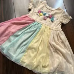 next ユニコーンフラワー刺繍 ドレス 3-4歳