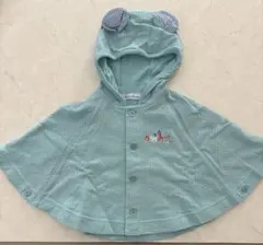 familiar フード付きベビーポンチョ 60-90cm