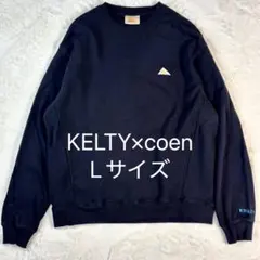 スウェット トレーナー KELTY×coen 両サイドポケット ブラック 黒 綿