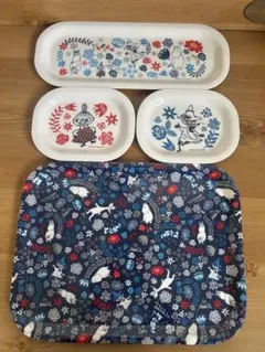 ムーミン　インテリアトレー　4枚セット