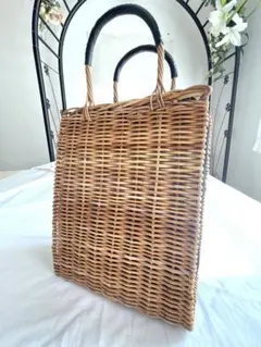 ✴︎お値下げしました！✴︎【odds】ラタン 編み込み トートバッグ