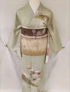 【お祝いの席に】★★正絹手描き友禅訪問着と袋帯セット★★